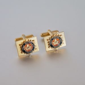 Vtg Mont Tremblant Ski Resort Cufflinks Gold Tone